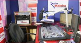 Inside the Radio Maisha broadcasting studios.
